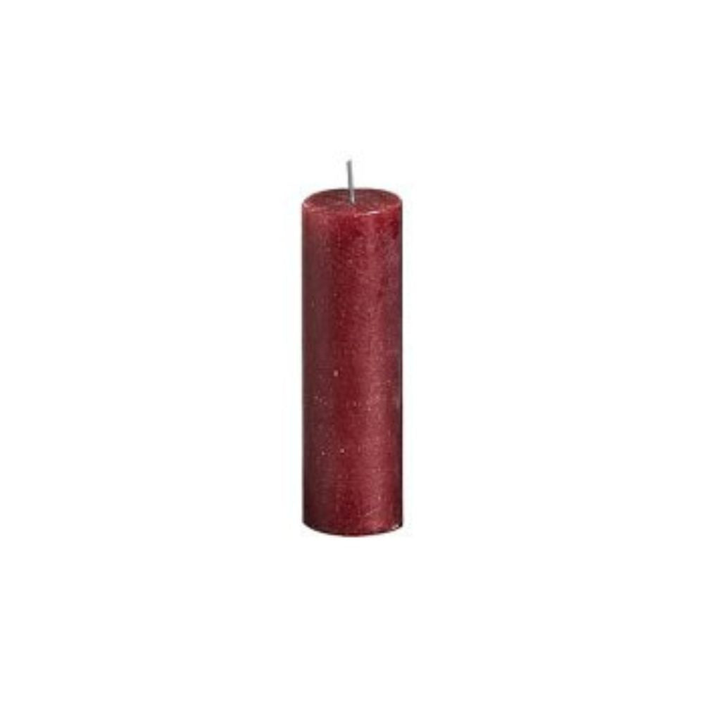 Cylinderkerze Rusti weinrot 5 Ø 13h