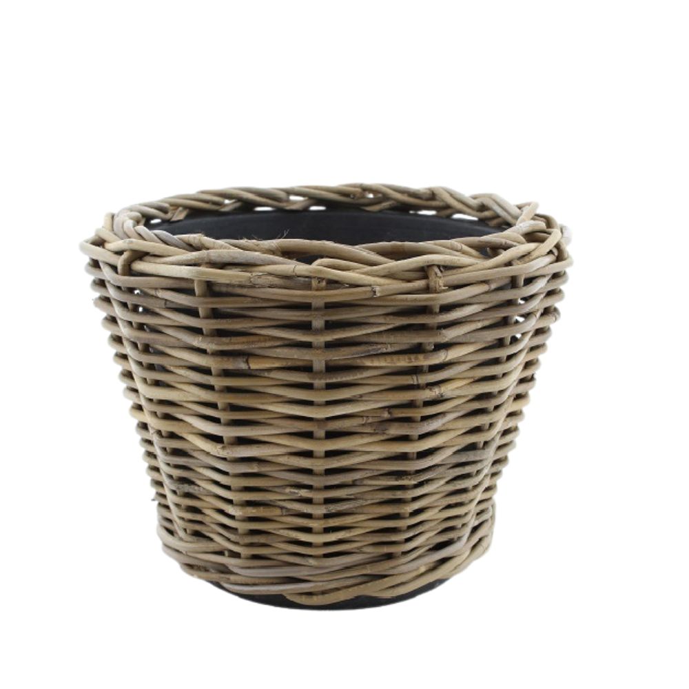 Drypot Rattan Grau d43h33cm