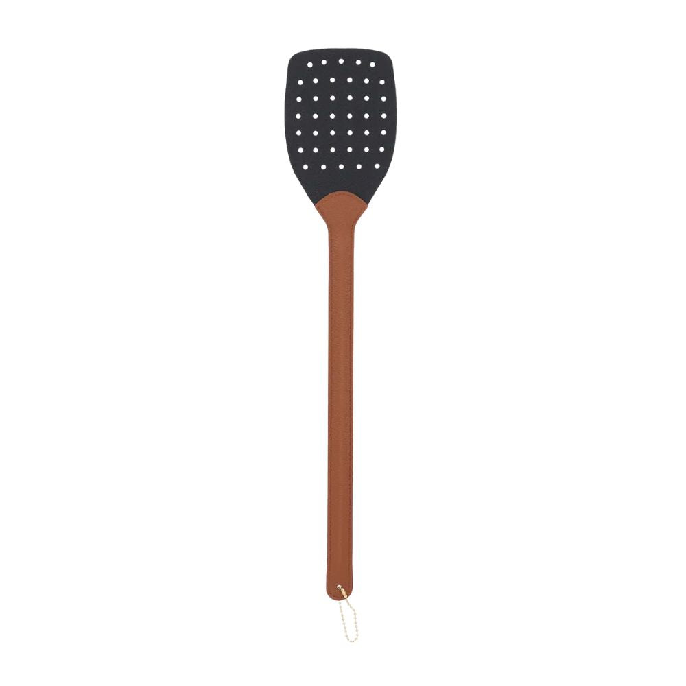 Fliegenklatsche PU Leder schw.braun