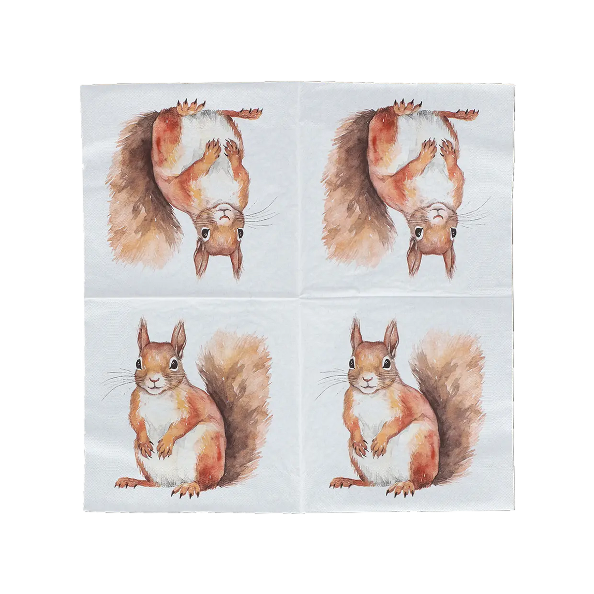 Papierservietten Eichhörnchen 33x33cm
