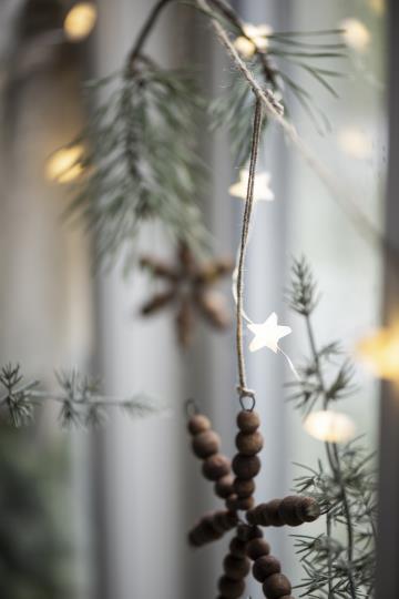 Lichterkette mit 40 Sternen outdoor