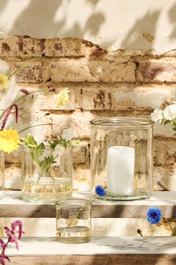 Ib Laursen Topf Hannah klares zylindrisches Glas