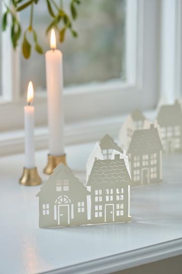 Ib Laursen Weihnachts-Tischdekoration Häuser selbststehend