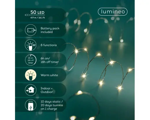 Micro LED 8 USB Ladefunktion Outdoor