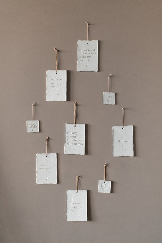 Ornament Letter Art Thinking of you…