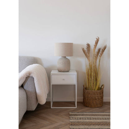 Bilby - Tischlampe. Keramik. Hellbraunes 150 cm Kabel