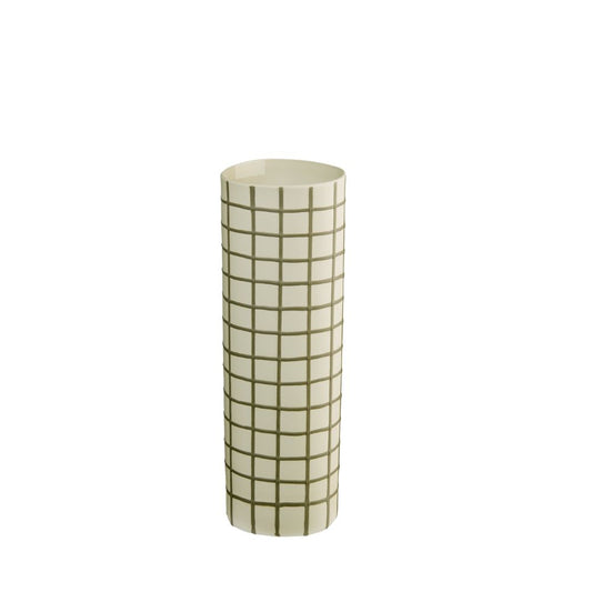ASA Vase, olive squares