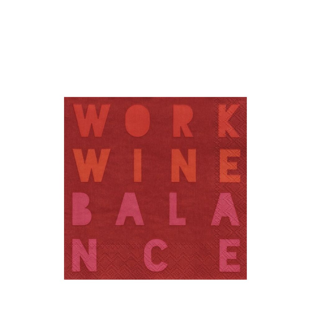 Räder Cocktailserviette , Work Wine Balance
