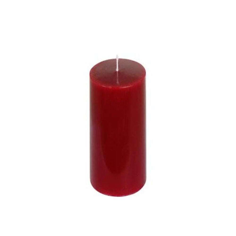 Cylinderkerze Blossom rot 6 Ø 19h