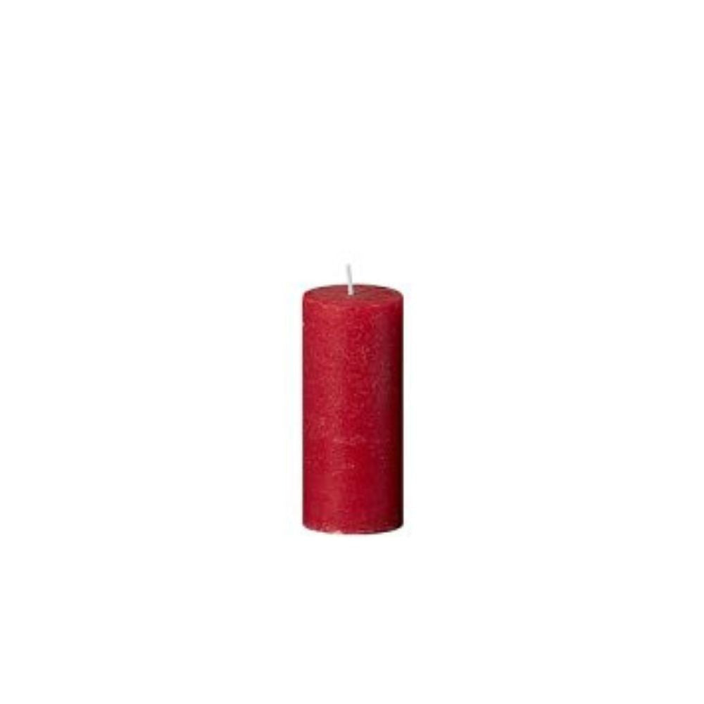 Cylinderkerze Rusti rot 5 Ø 8h