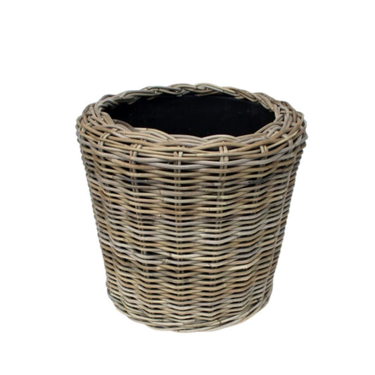 Drypot Rattan Grau 42x44cm