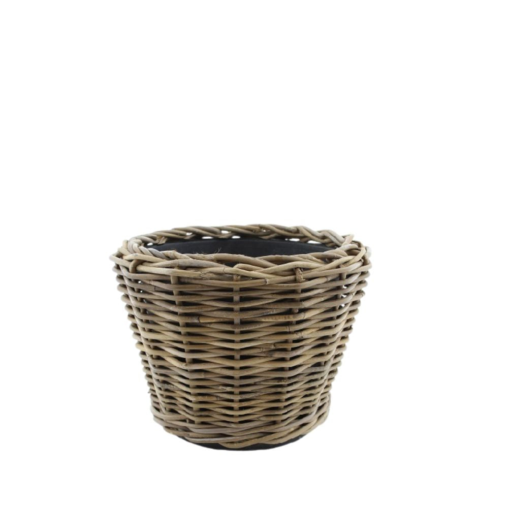 Drypot Rattan Grau d32h23cm