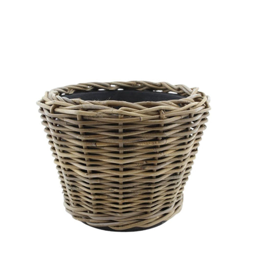 Drypot Rattan Grau d36h28cm