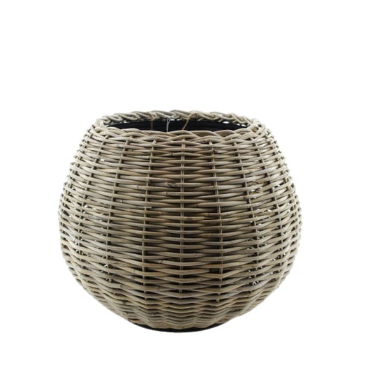 Drypot Tina Rattan Grau d57h44cm