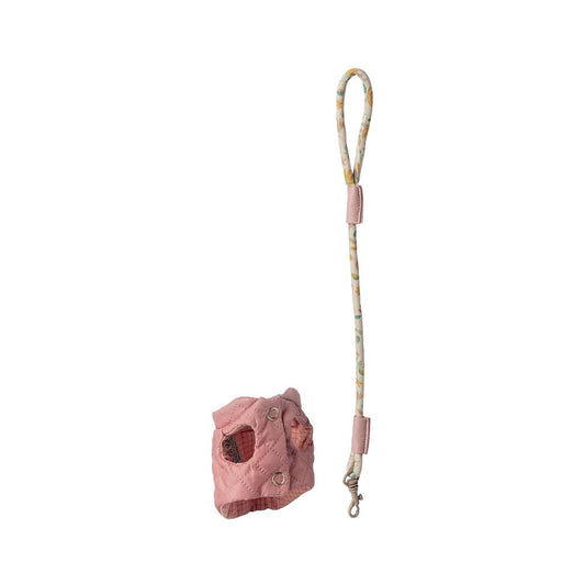 Haustierhalsband und Leine, Rosa