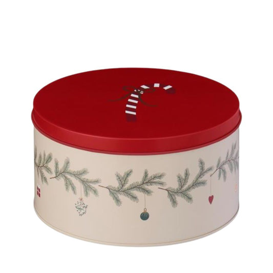 Ib Laursen Dose mit Weihnachtsgirlande My Nostalgic Christmas rund