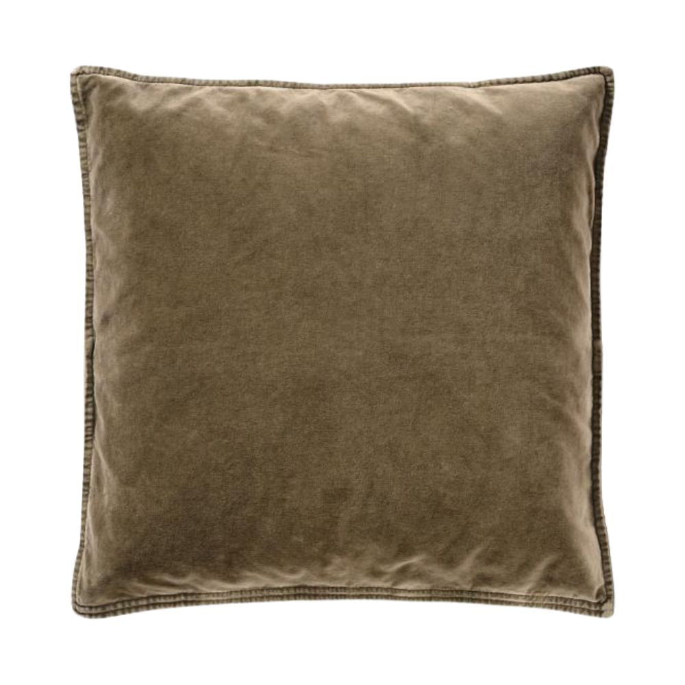 Ib Laursen Kissenbezug Velours truffle