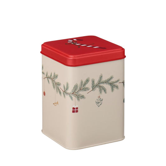Ib Laursen Dose mit Weihnachtsgirlande My Nostalgic Christmas viereckig