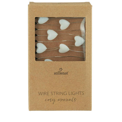 Lichterkette mit 40 Herzen outdoor mit Timer