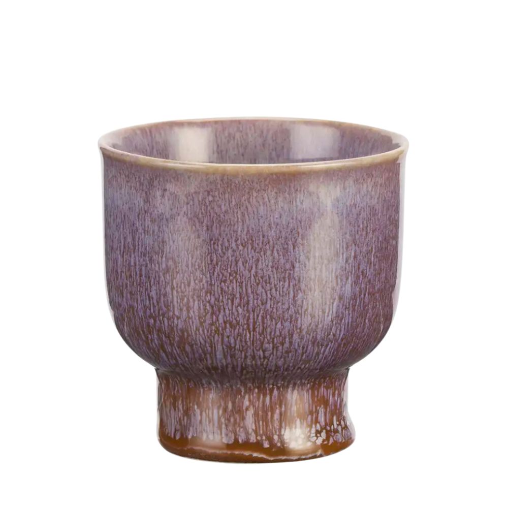 Madam Stoltz Becher, Steingut, purple