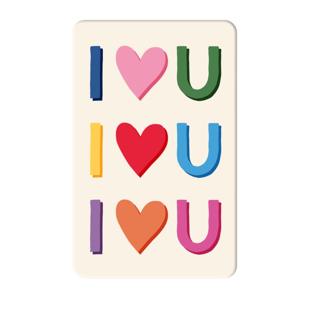 Magnet knall & bunt I love U