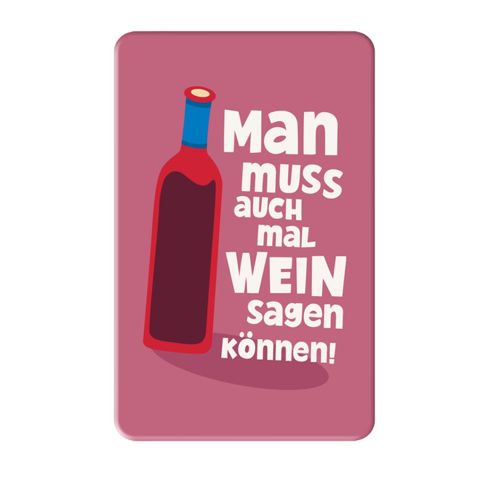 Magnet knall & bunt Wein