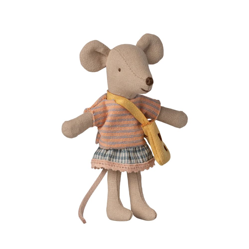 Maileg Kleine Schwester Maus mit Tasche