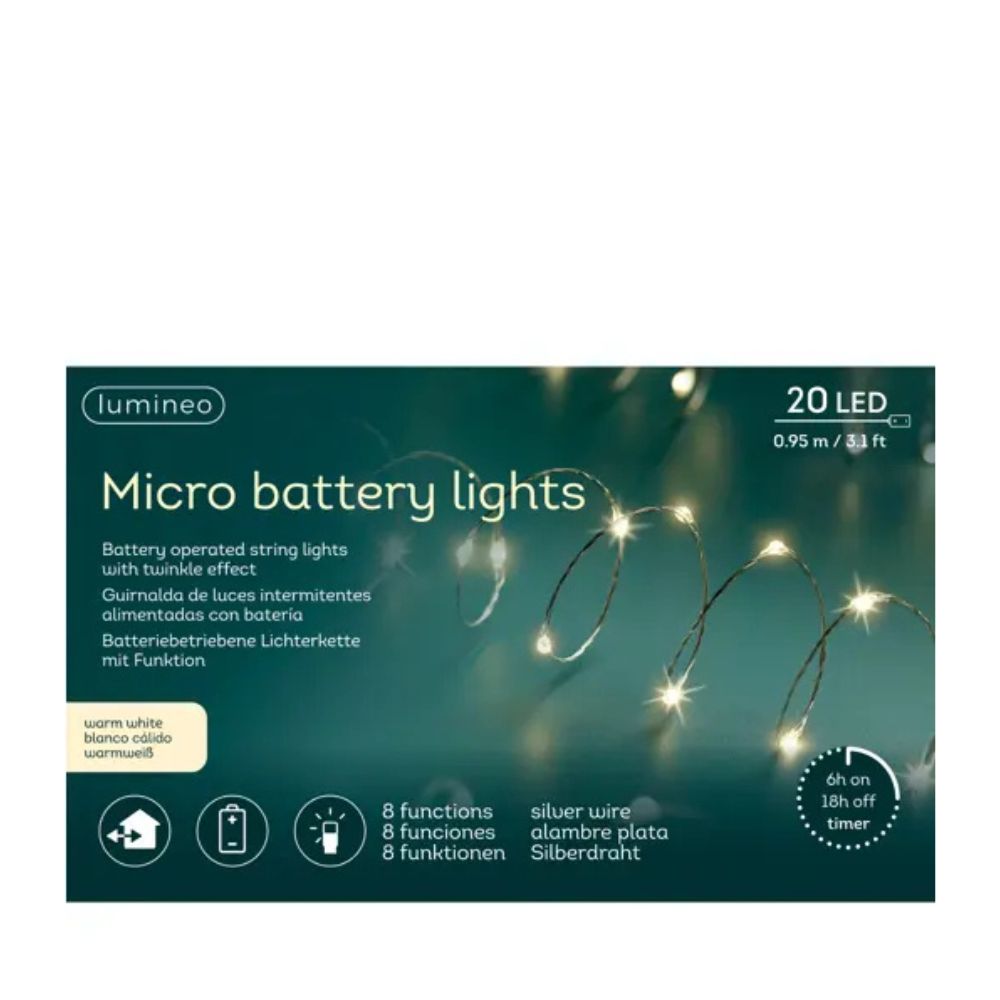 Micro LED Lichterkette Batterie betrieben