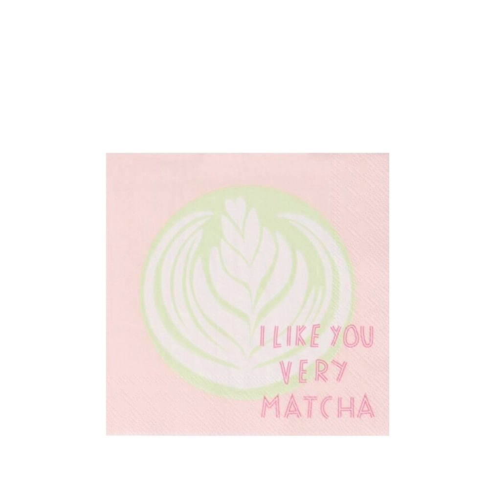 Räder Cocktailserviette I like you very Matcha