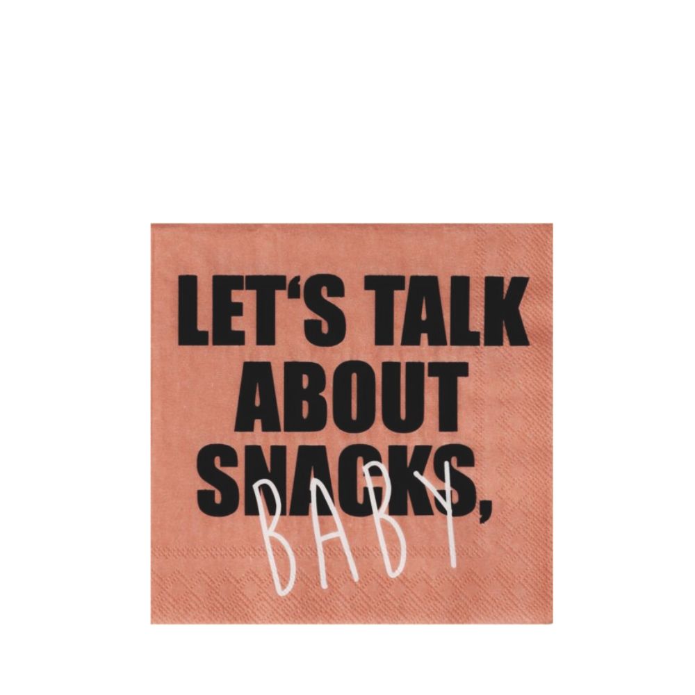 Räder Cocktailserviette Let´s talk about Snacks Baby
