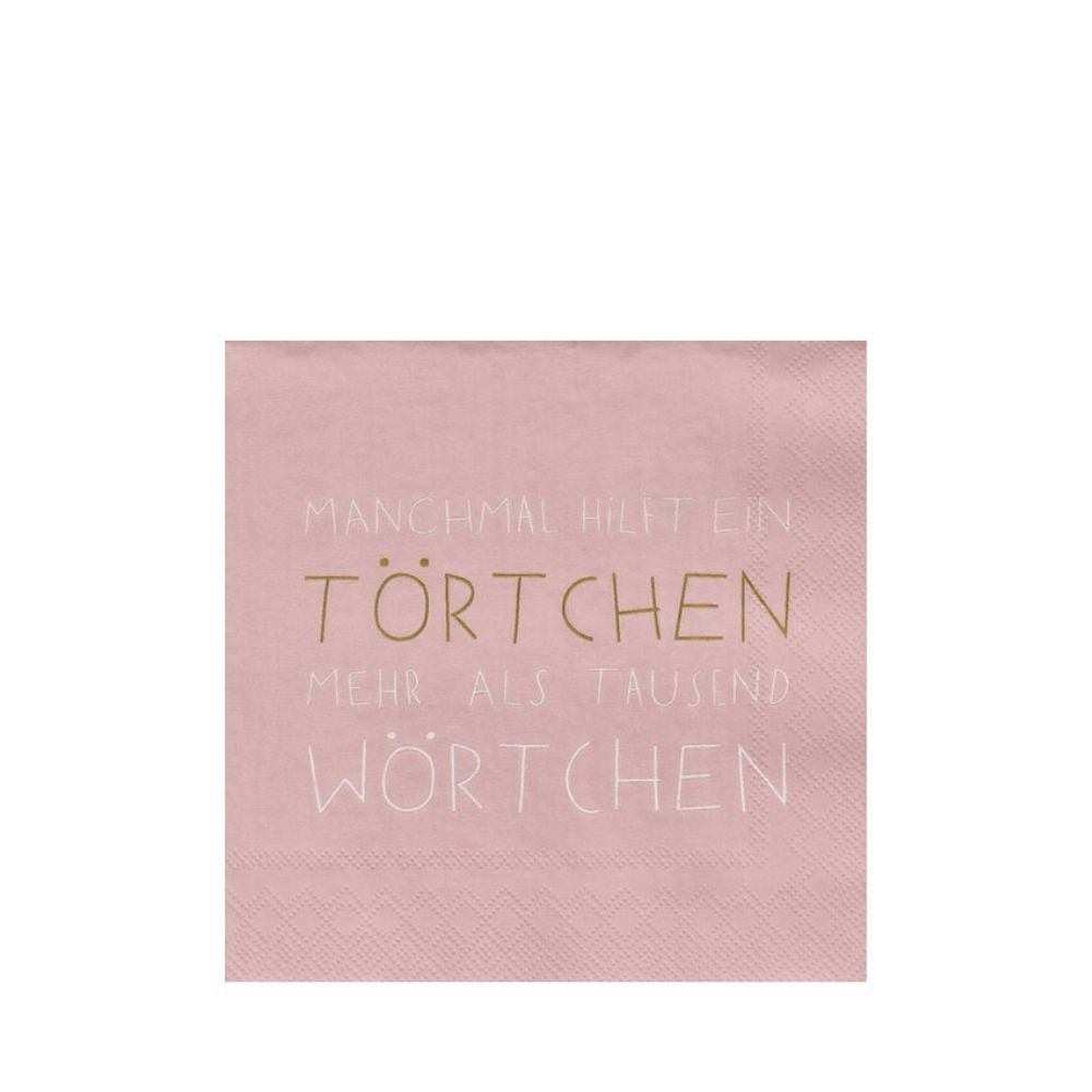 Räder Cocktailserviette Manchmal hilft ein Törtchen