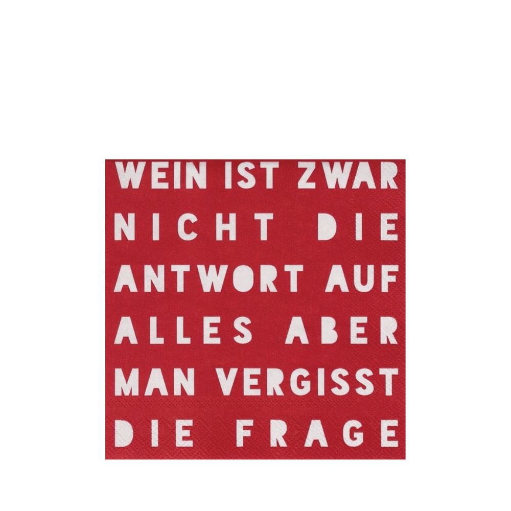 Räder Cocktailserviette Wein ist zwar nicht