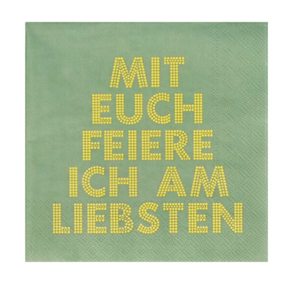 Räder Serviette Mit euch feiere ich
