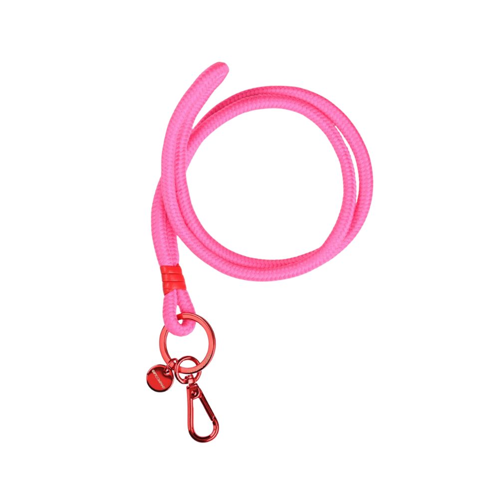 Schlüsselkette pink/rot