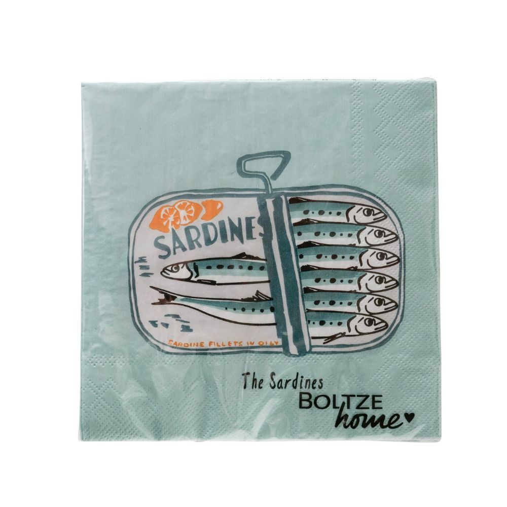 Servietten Sardinen