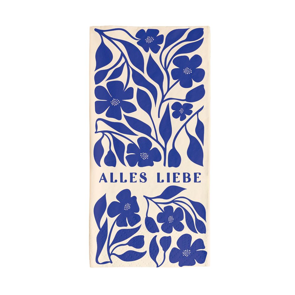 Servietten hochformatig Alles Liebe