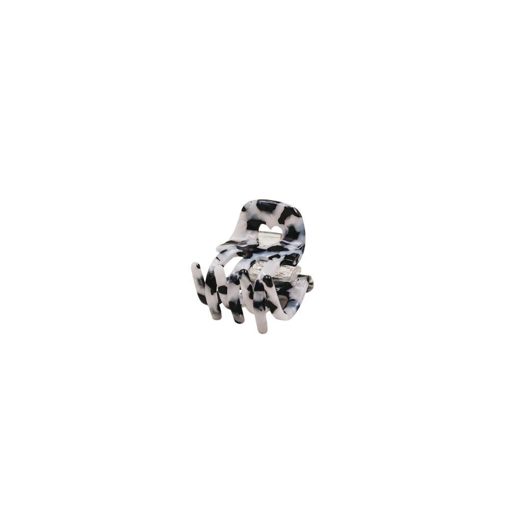 Eulenschnitt Haarspange klein Herz Panda