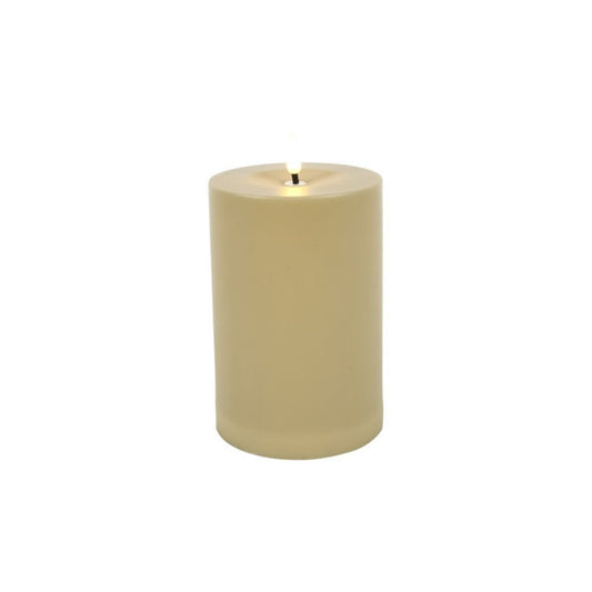 Stumpenkerze Patio beige S