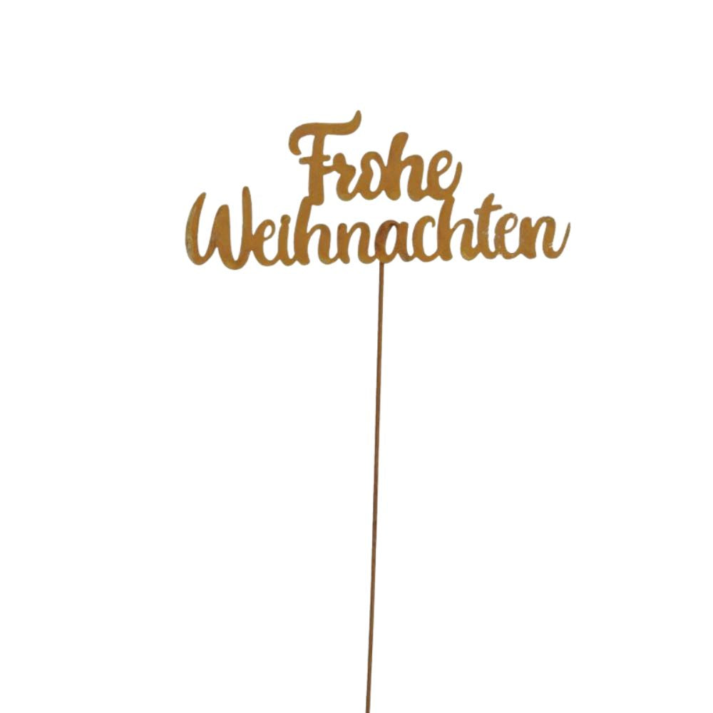 Schriftzug am Stab