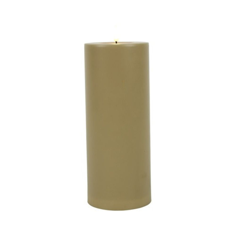 Stumpenkerze Patio beige S